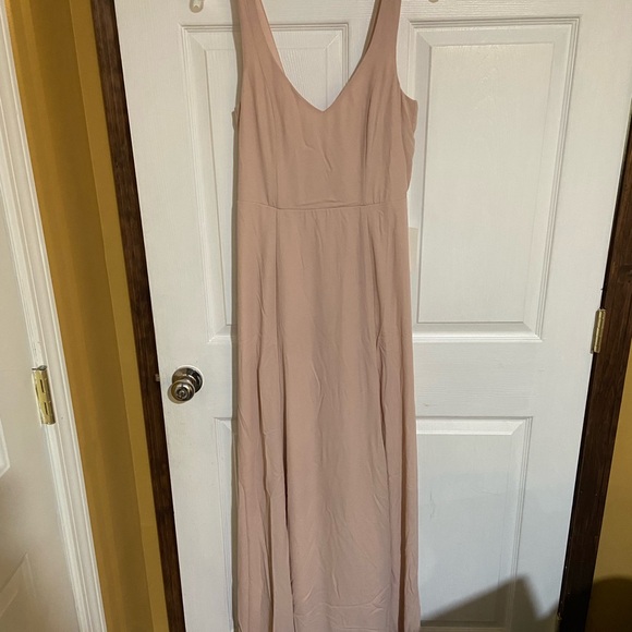 Show Me Your Mumu: Jenn Maxi Dress in Dusty Blush Crisp - Picture 2 of 5